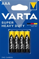 Brunstens batterier AAA Superlife / Heavy Duty batteri  - pakke med 4 stk. AAA Brunstens batterier
