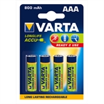 Varta Longlife Ready 2 use AAA genopladelig batteri - 4 stk.