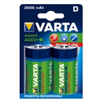 Varta Power D genopladelig batteri - 2 stk.