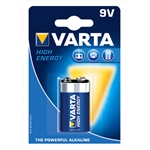 Varta High Energy 9 V Alkaline batteri - 1 stk.