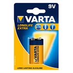 Varta Longlife Ekstra 9 V alkaline batteri - 1 stk.