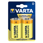 Varta Superlife D Brunstens batteri - 2 stk.