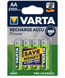Genopladelig 2100 mAh batterier ACCU Power AA - 4 stk. ( Ready2use )
