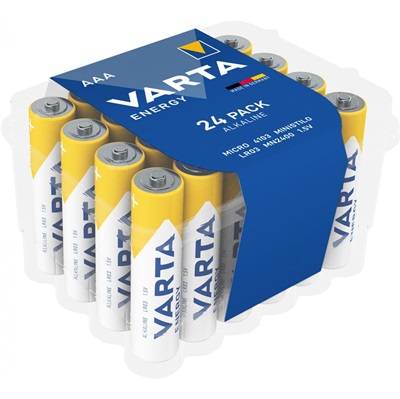 Alkaline Energy AAA batterier - pakke med 24 stk