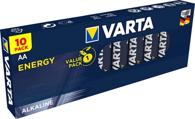 Alkaline Energy AA batterier - pakke med 10 stk
