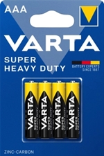 Brunstens batterier AAA Superlife / Heavy Duty batteri  - pakke med 4 stk. AAA Brunstens batterier