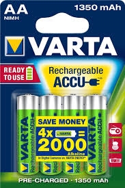 Genopladelig 1350 mAh batterier ACCU Power AA - 4 stk. ( Ready2use )