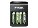 Varta LCD Plug-Plus Oplader til runde celler Inkl. batterier 