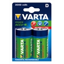 Genopladelig 3000 mAh batterier ACCU Power D - 2 stk.