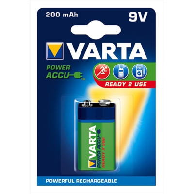 Genopladelig 9V batteri ACCU Power - 1 stk.