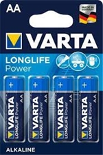 Alkaline batterier AA Longlife Power - pakke a 4 stk. AA batterier