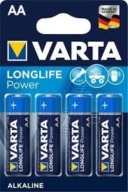Alkaline batterier AA Power - pakke med 4 stk. Longlife Power - AA batterier