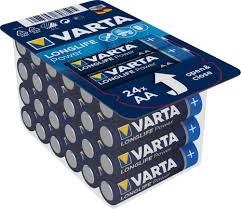 Alkaline batterier AA Power - pakke med 24 stk. Longlife Power AA batterier