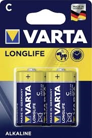 Alkaline batterier C Longlife - 2 stk. type C batterier