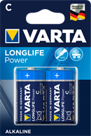 Alkaline batterier C Longlife Power  - 2 stk. type C batterier