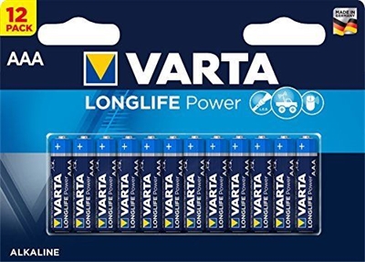 Alkaline batterier AAA Longlife Power - pakke a 12 stk. AAA batterier