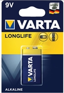 Alkaline 9V batteri - Longlife  batteri - 9V