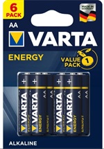 Alkaline Energy AA batterier - pakke med 6 stk