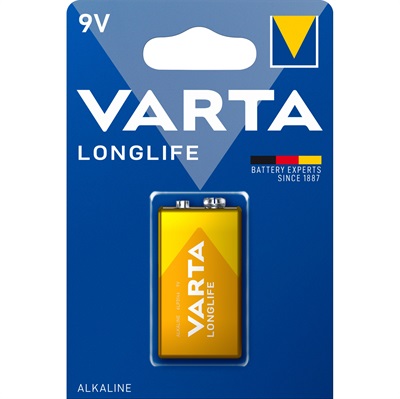 Alkaline 9V batteri - Longlife  batteri - 9V